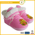 2015 wholesale soft sole cute bear pattern hand made newborn fabric baby shoes